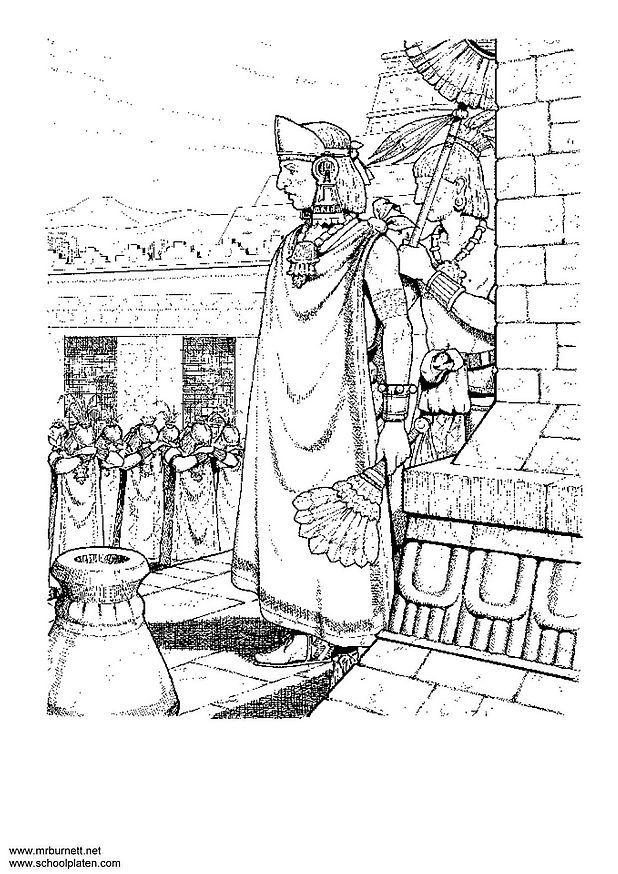 montezuma Dibujo para colorear montezuma