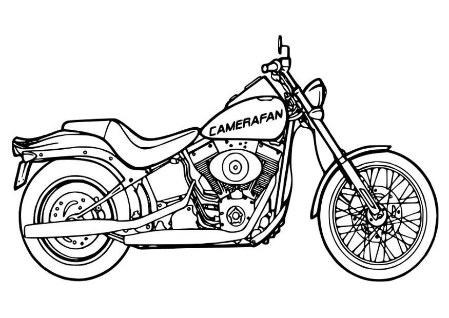 moto Dibujo para colorear moto