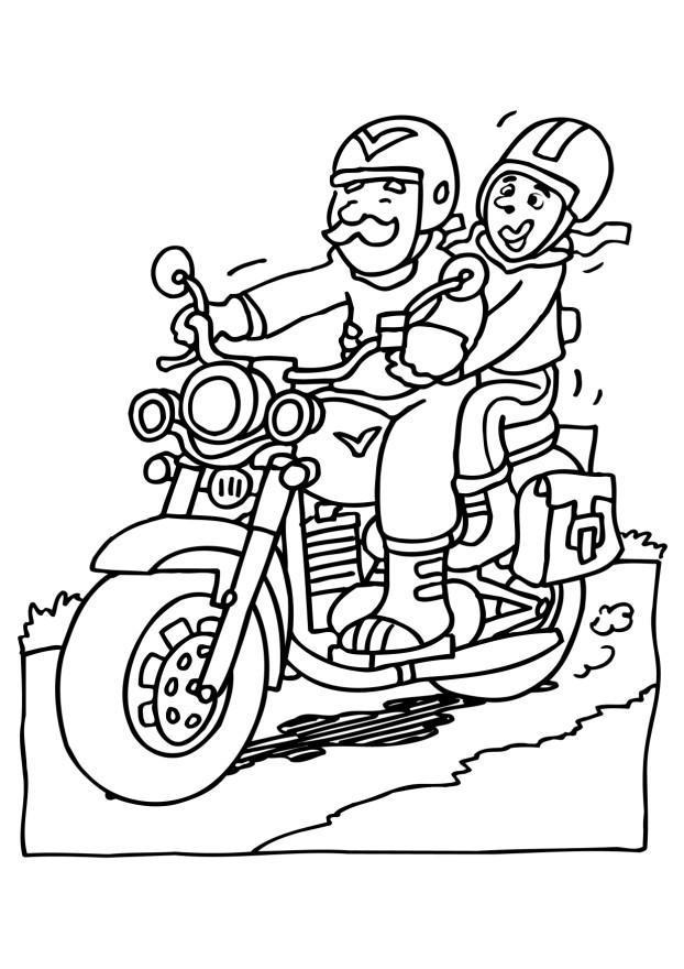 moto Dibujo para colorear moto