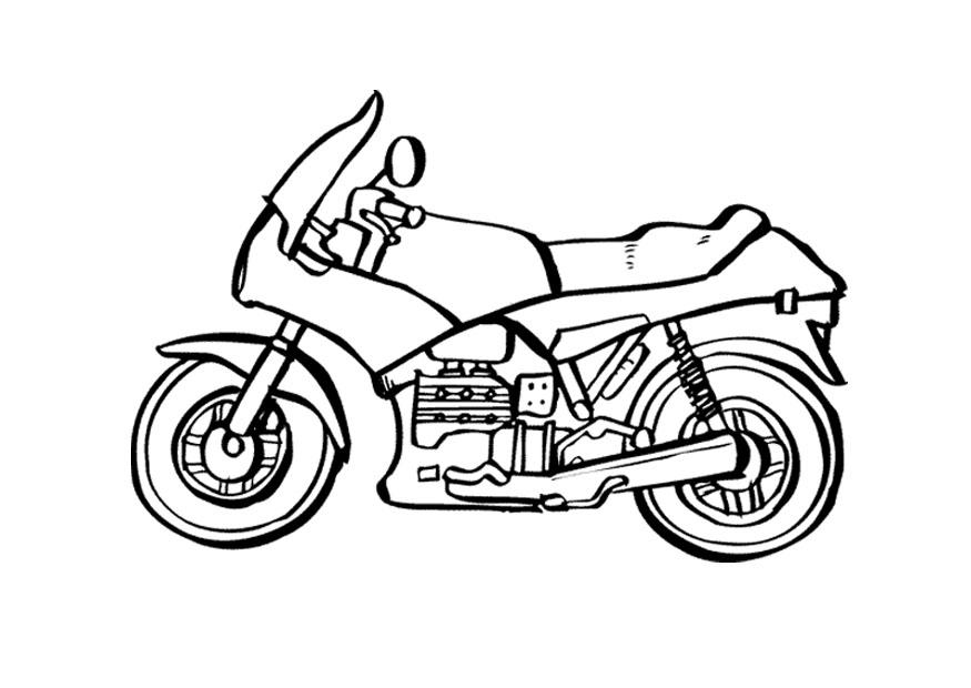 motocicleta Dibujo para colorear motocicleta