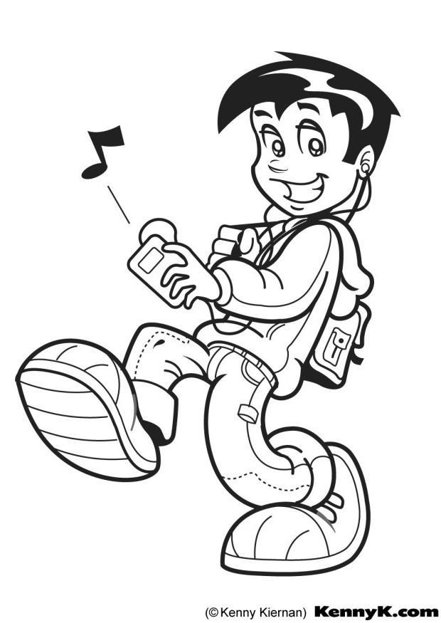 mp3 Dibujo para colorear mp3