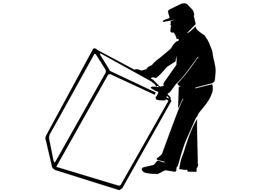 mudanza Dibujo para colorear mudanza