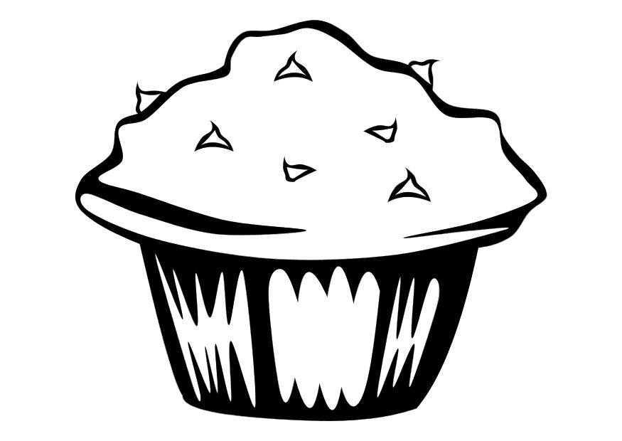 muffin Dibujo para colorear muffin
