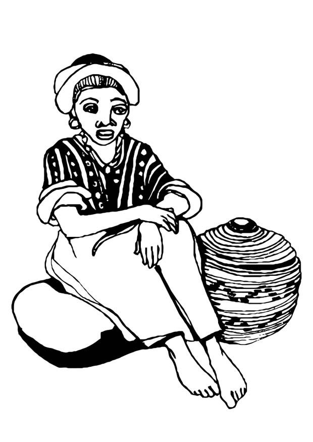 mujer Dibujo para colorear mujer