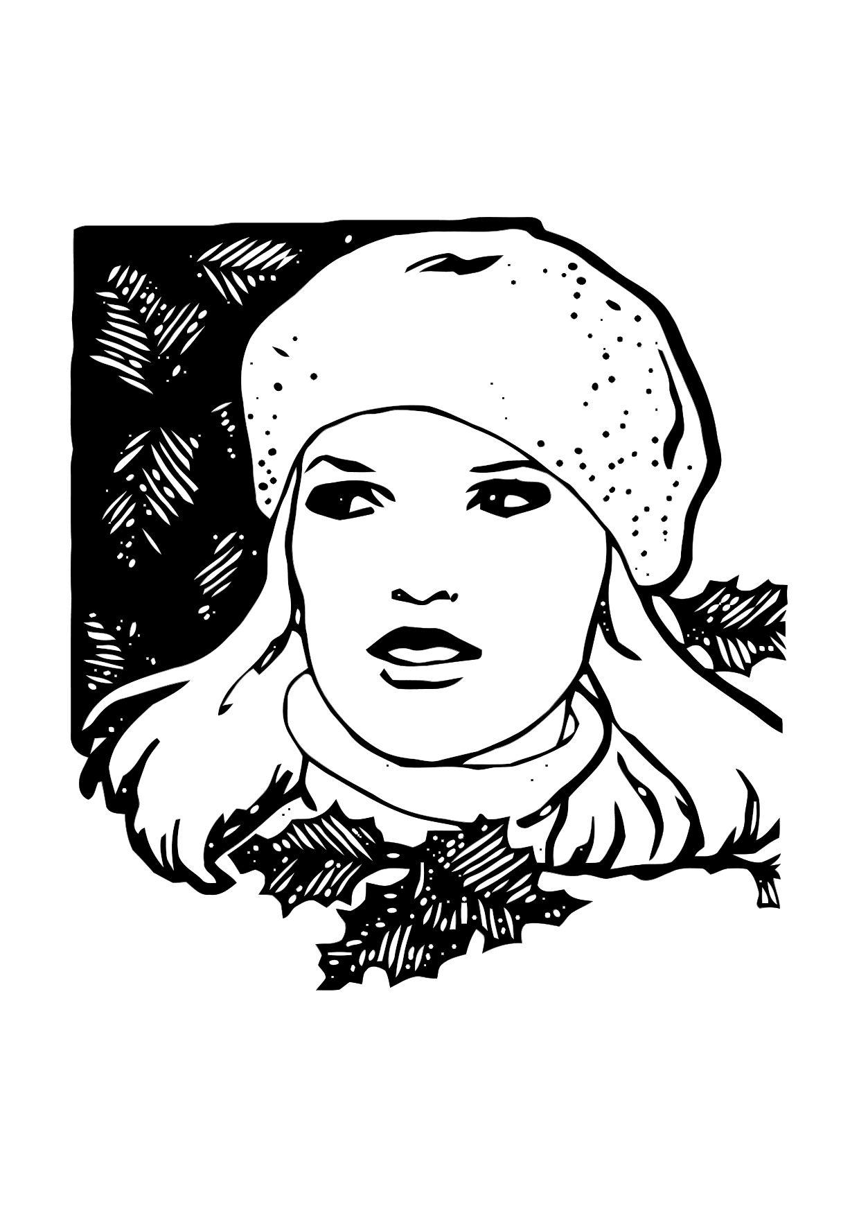 mujer Dibujo para colorear mujer