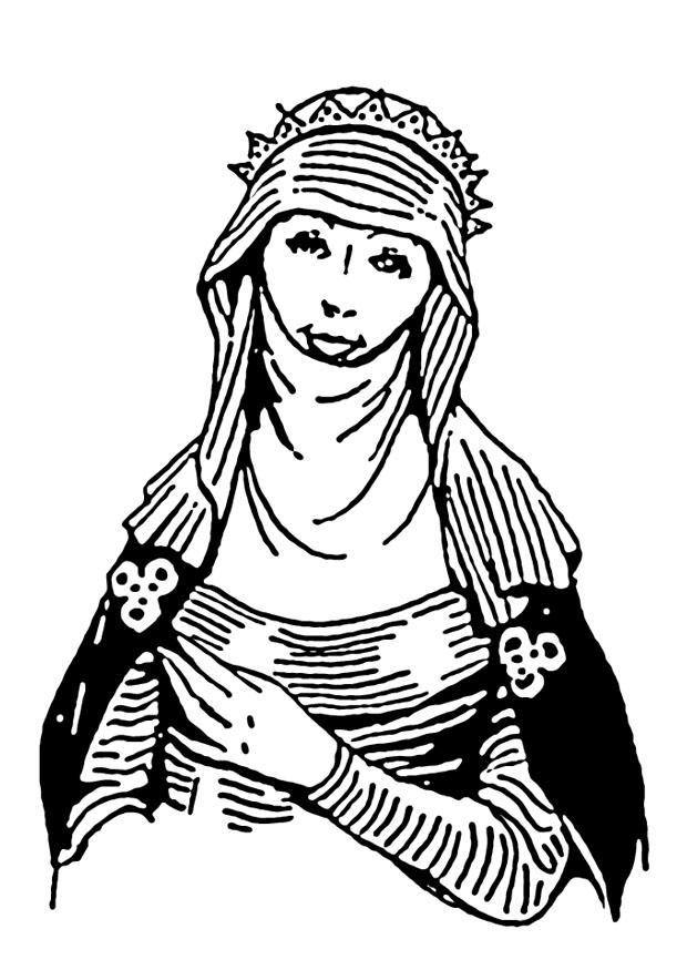 mujer berebere Dibujo para colorear mujer berebere