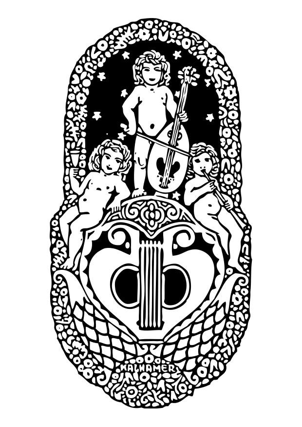 mAºsica Dibujo para colorear mAºsica