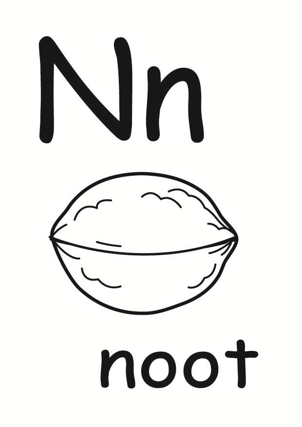 n Dibujo para colorear n