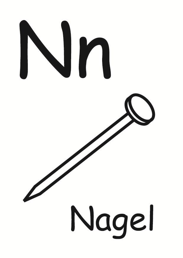 n Dibujo para colorear n