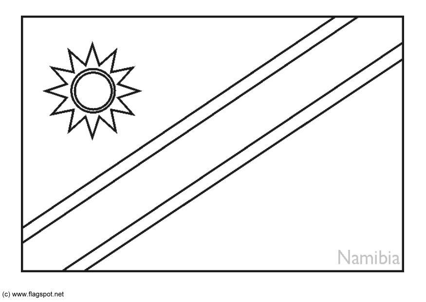 namibia Dibujo para colorear namibia