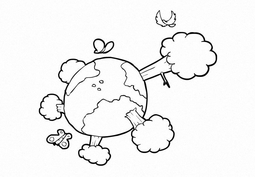 naturaleza - clima - la tierra Dibujo para colorear naturaleza - clima - la tierra