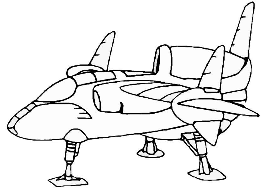 nave espacial Dibujo para colorear nave espacial