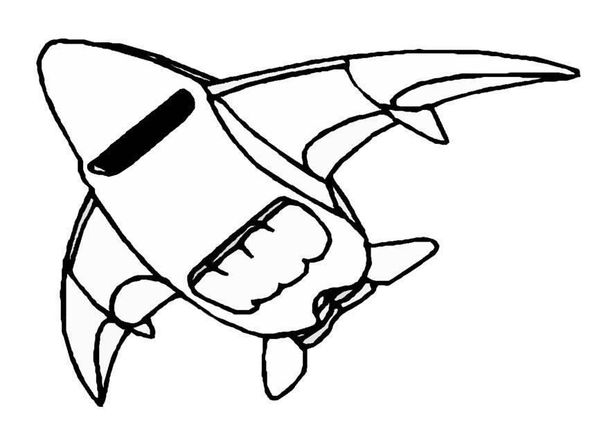 nave espacial Dibujo para colorear nave espacial