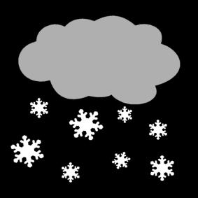 Dibujo para colorear nieve