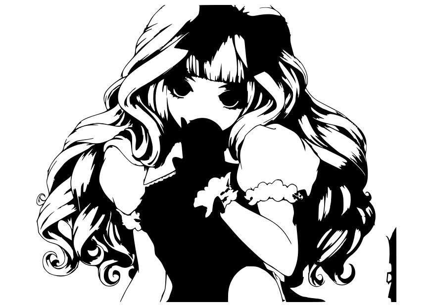 nina Dibujo para colorear nina