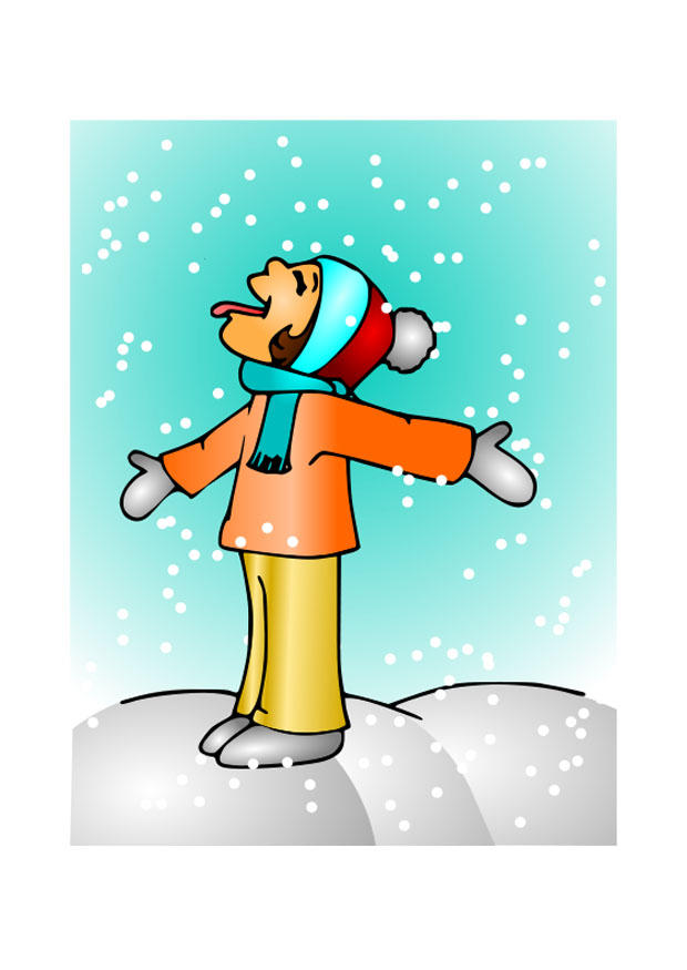 nina en la nieve Imagen nina en la nieve