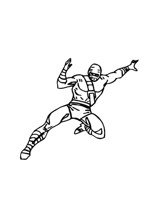 ninja Dibujo para colorear ninja