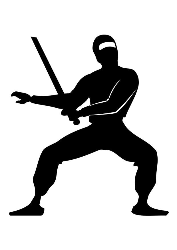 ninja Dibujo para colorear ninja