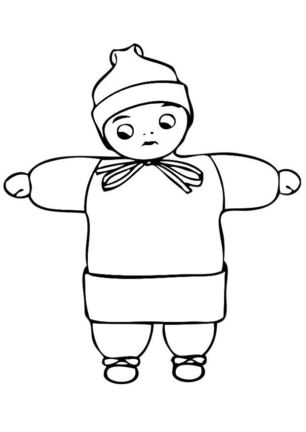 Dibujo para colorear nino