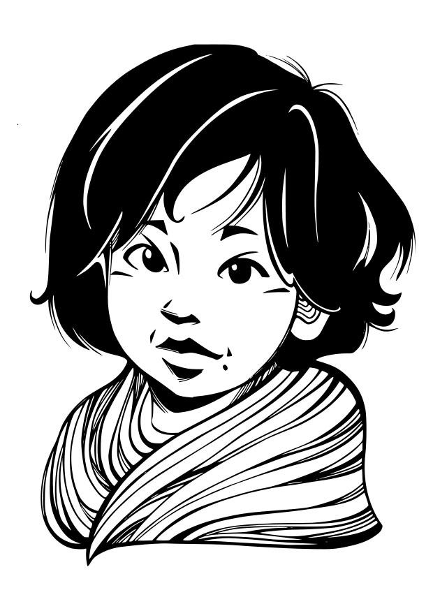 Dibujo para colorear nino