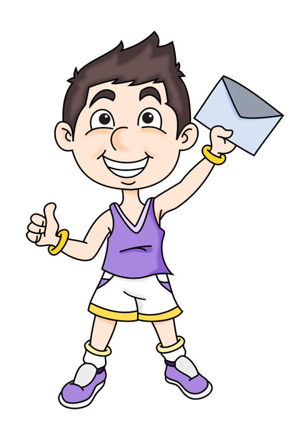 Imagen nino con carta