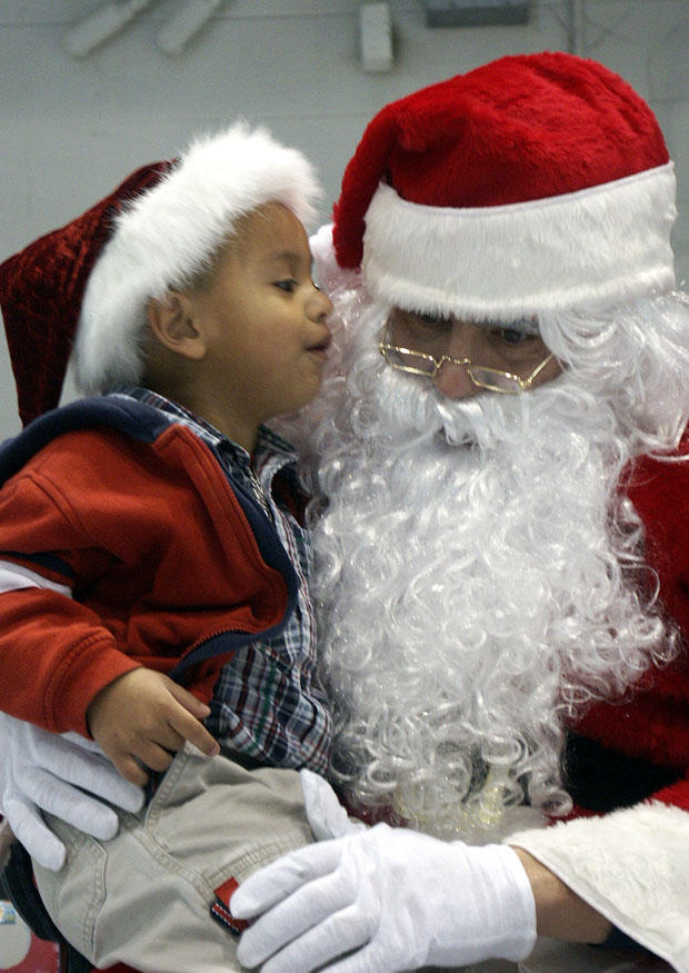 nino con papA¡ noel Foto nino con papA¡ noel