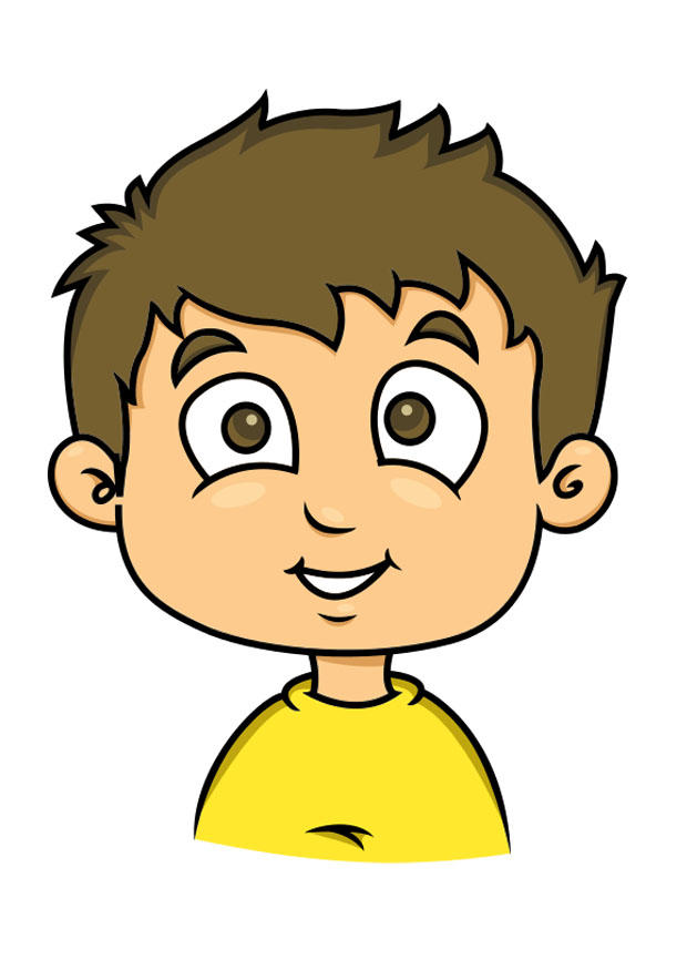 Imagen nino con pelo castano