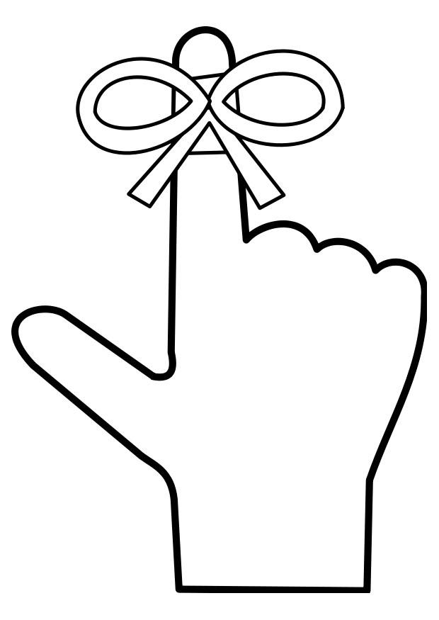 no olvidar Dibujo para colorear no olvidar