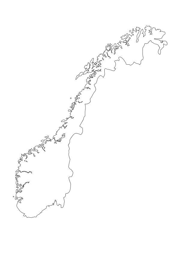 noruega Dibujo para colorear noruega