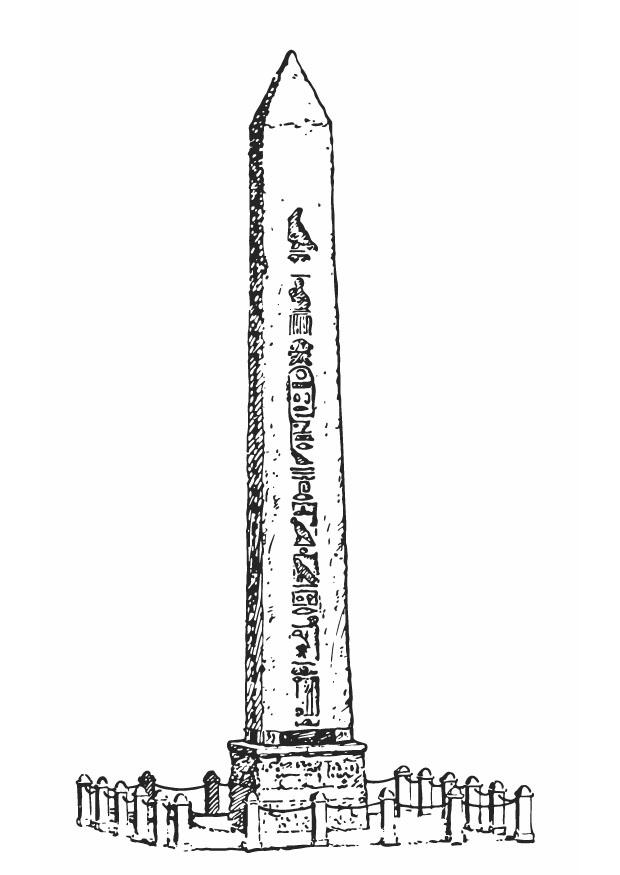 obelisco Dibujo para colorear obelisco