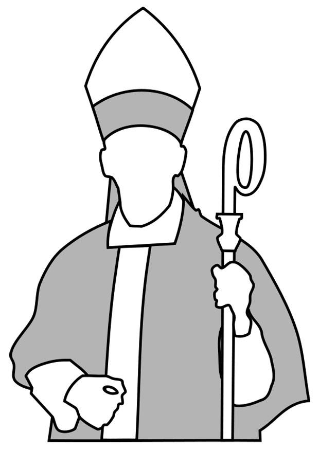 obispo Dibujo para colorear obispo