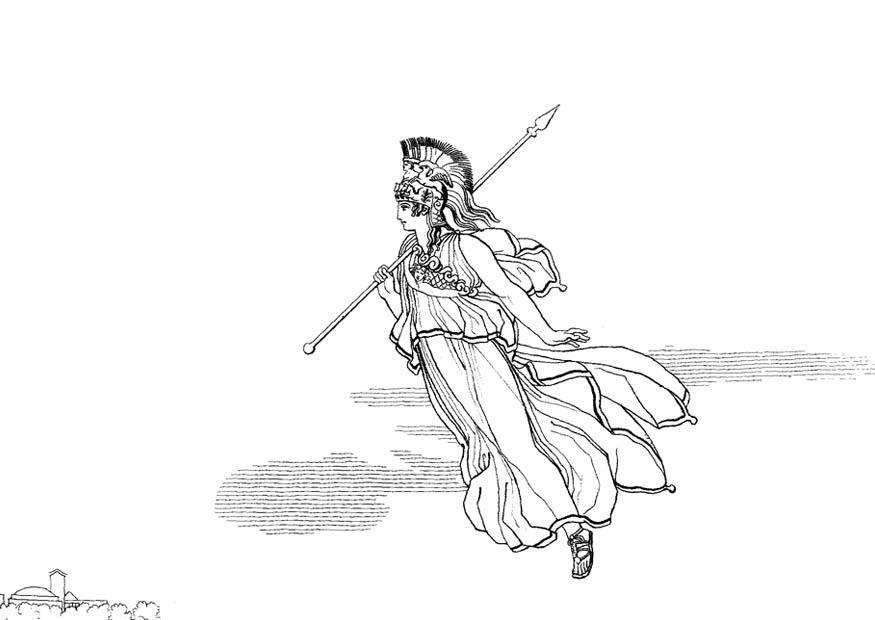 odisea - minerva Dibujo para colorear odisea - minerva