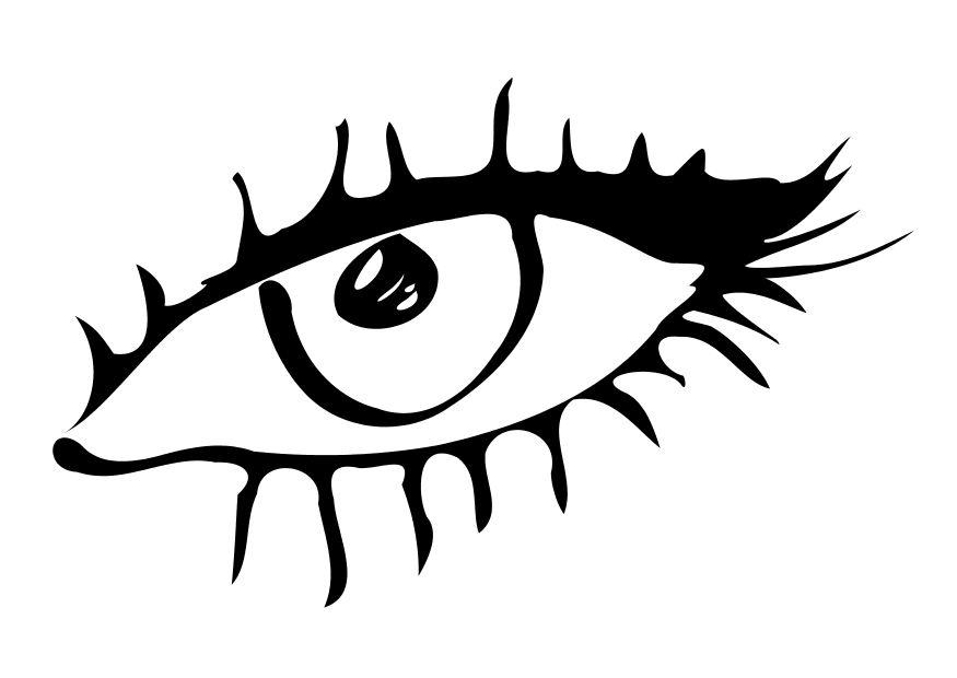 Dibujo para colorear ojo