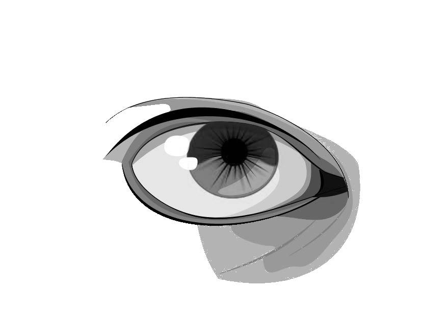 Dibujo para colorear ojo