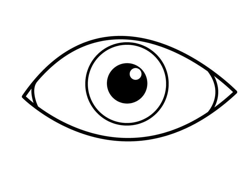 ojo Dibujo para colorear ojo