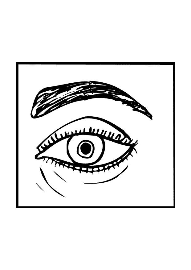 Dibujo para colorear ojo