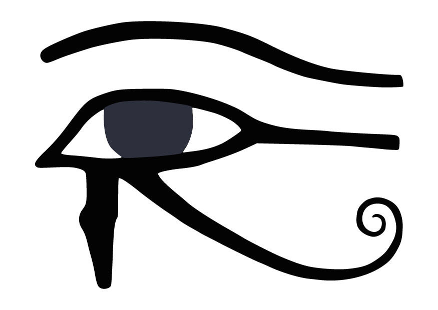 Dibujo para colorear ojo de horus