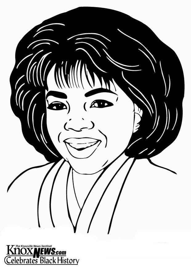 oprah winfrey Dibujo para colorear oprah winfrey