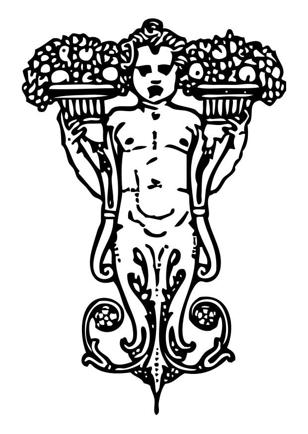 ornamento Dibujo para colorear ornamento