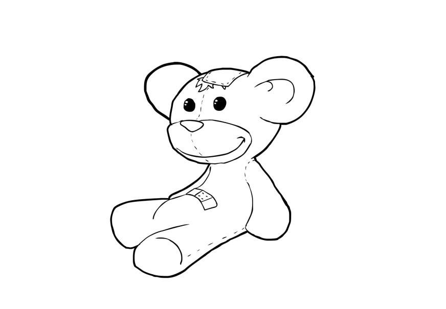 osito Dibujo para colorear osito