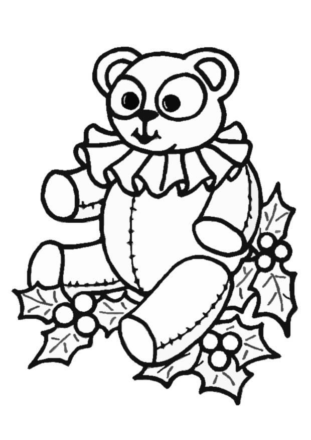 Dibujo para colorear osito