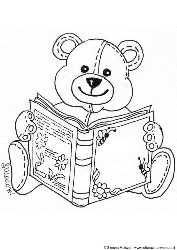 Dibujo para colorear oso