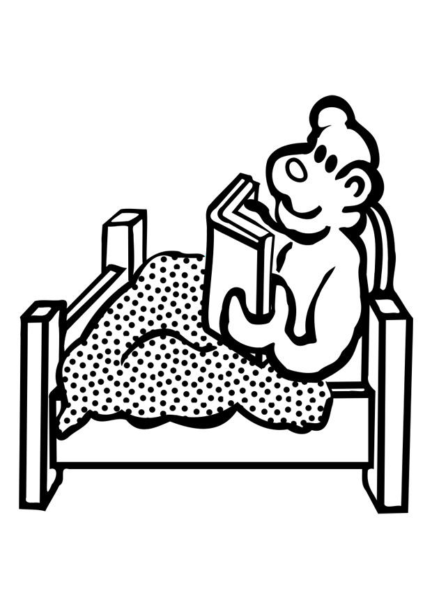oso - descanso Dibujo para colorear oso - descanso