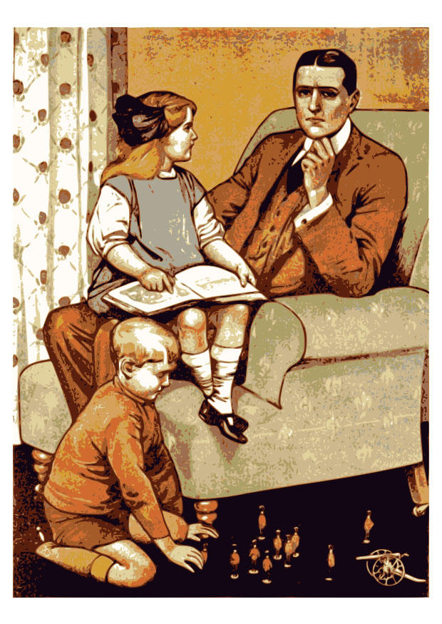 Imagen padre con ninos