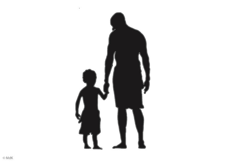 padre e hijo Dibujo para colorear padre e hijo