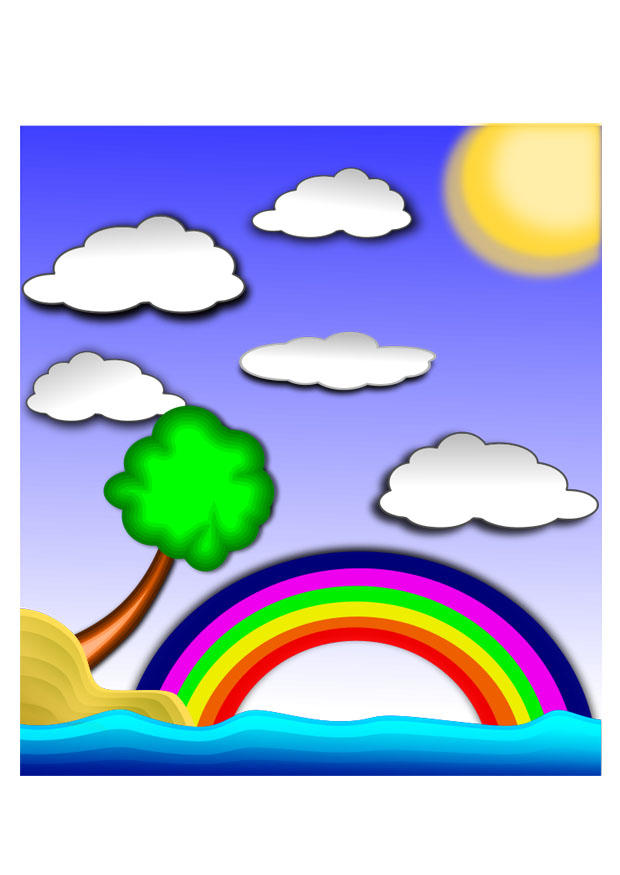 paisaje de arcoiris Imagen paisaje de arcoiris