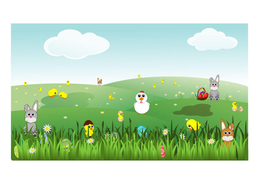 paisaje de pascua Imagen paisaje de pascua