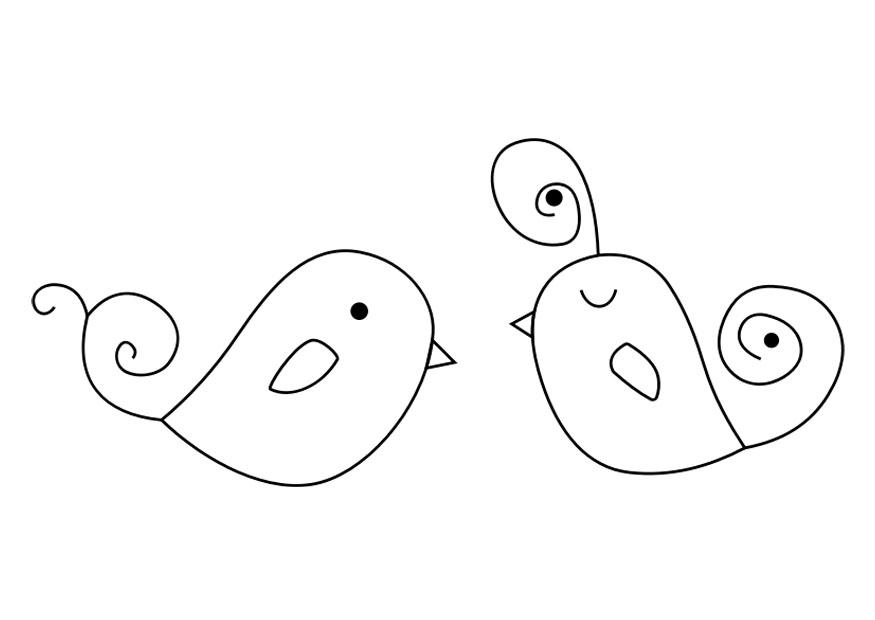 pA¡jaros Dibujo para colorear pA¡jaros