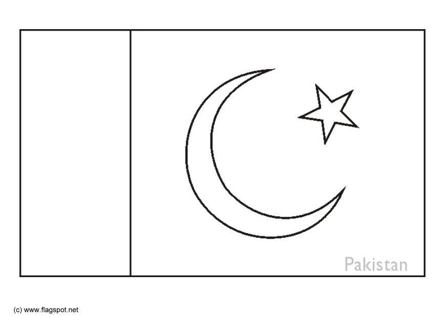 pakistA¡n Dibujo para colorear pakistA¡n