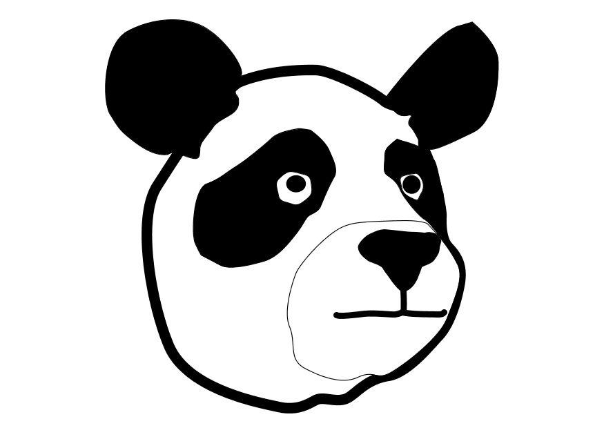 Dibujo para colorear panda